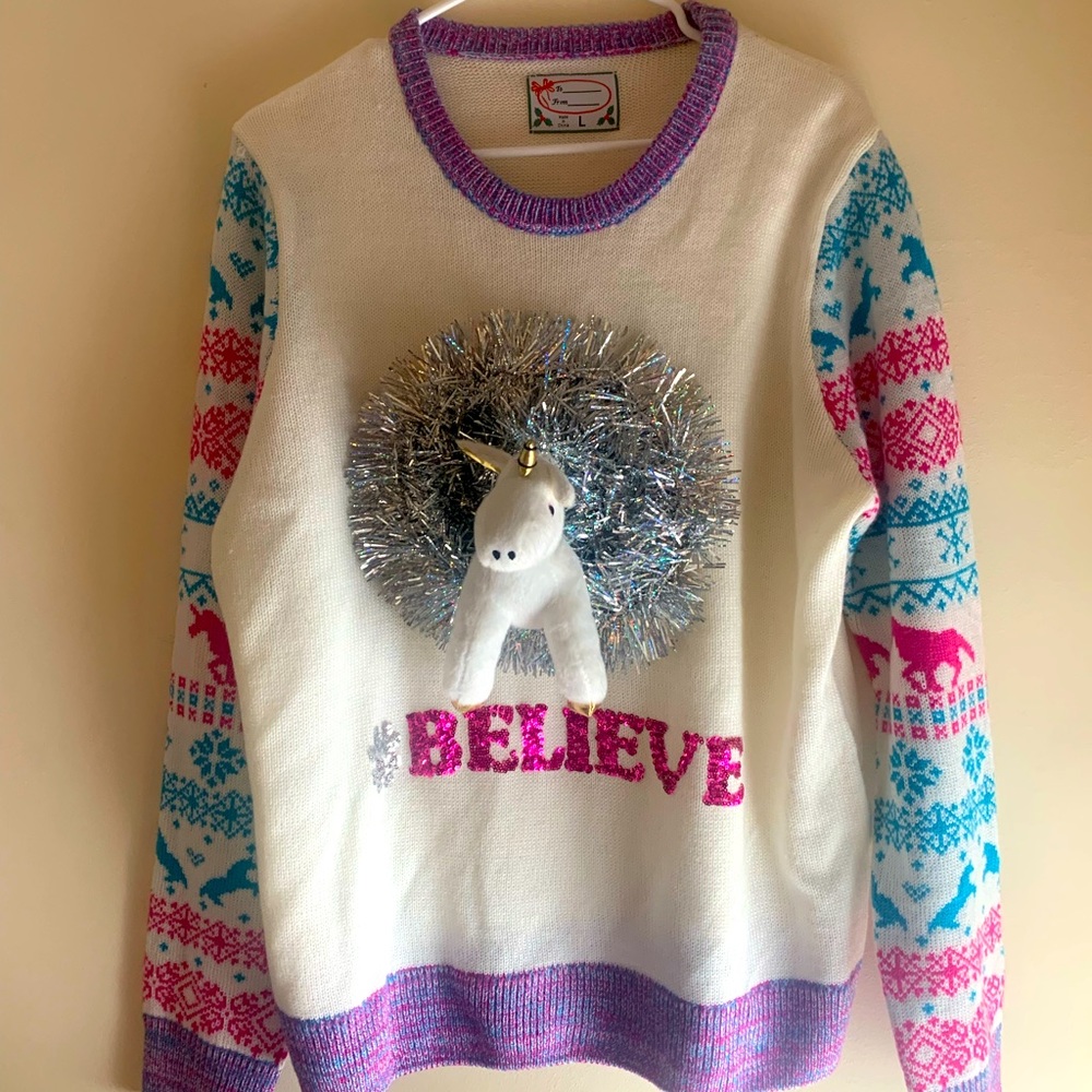 ❄️🦄 WINTER UNICORN FAIR ISLE SWEATER 🦄❄️
